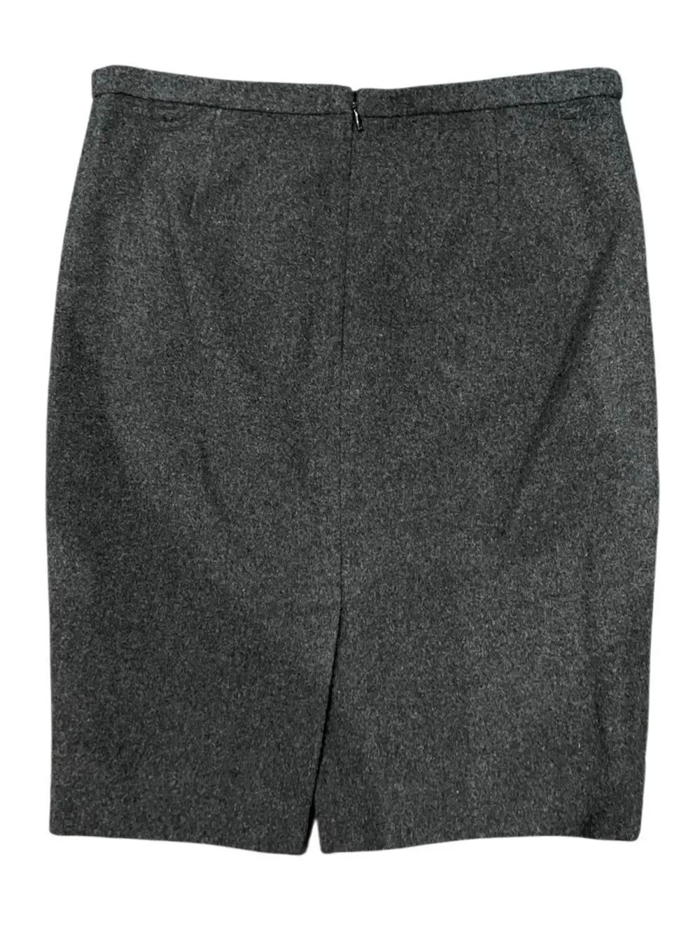 J.Crew Wool Pencil Skirt Charcoal Grey Size 0 - Picture 2 of 15